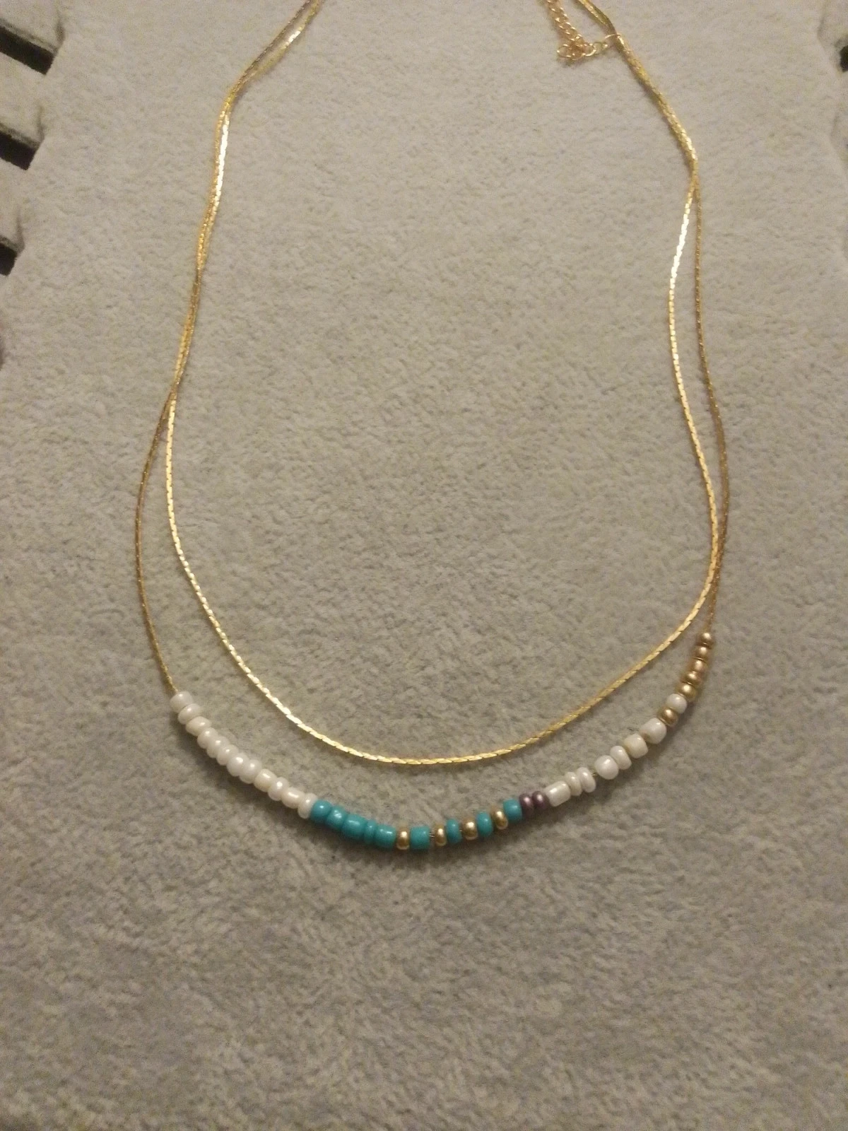 Stainless steel double bohemian necklace – photo 3